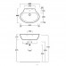 Раковина SIMAS Lft Spazio 60 см без отверстия белая F89/LFT24bi
