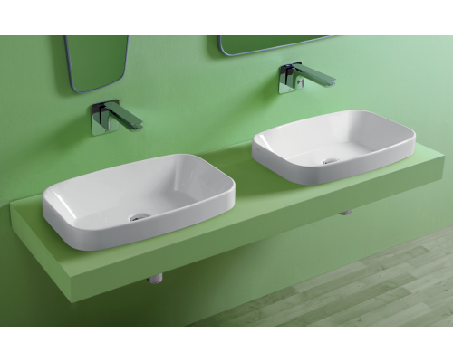 Раковина SIMAS Baden Baden 60х38 см без отверстия белая BB11bi