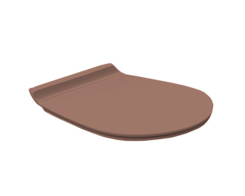 Simas Vignoni Сиденье для унитаза, с микролифтом, цвет: caramello/хром. VI004 caramello lucido/cr
