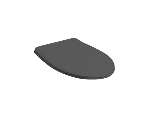 Simas Lft Spazio Сиденье для унитаза SLIM, микролифт, цвет: antracite matt/хром . LFT006 antracite matt/cr