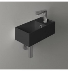 Раковина подвесная Simas Agile 40х20 см 1 отверстие правая черный матовый AG20 nero matt