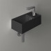 Раковина подвесная Simas Agile 40х20 см 1 отверстие правая черный матовый AG20 nero matt