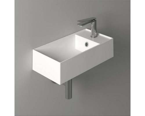 Раковина Simas Agile 50х28 см 1 отверстие белая AG50 bi