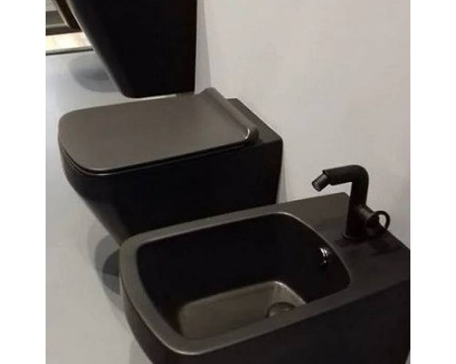 Биде подвесное SIMAS Baden Baden 56х36 см черный матовый BB19 nero matt