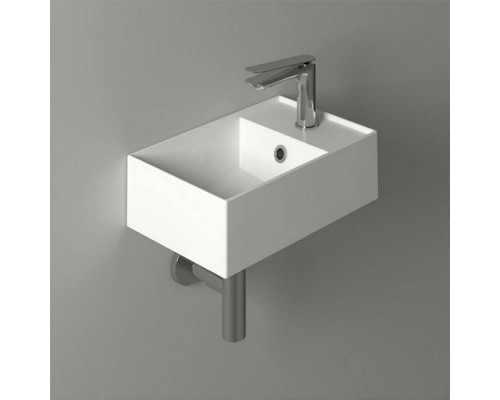 Раковина Simas Agile 40х27 см 1 отверстие белая AG40 bi